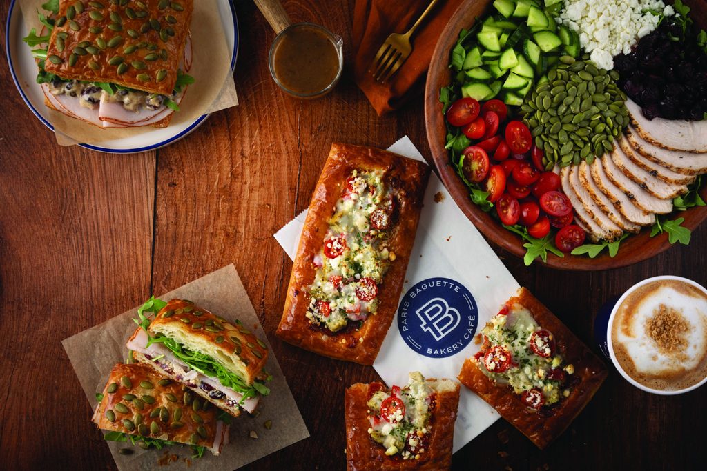 Paris Baguette Savoury lineup with Goat Cheese